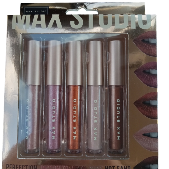 Max Studio Metallic Lip Gloss Set - Picture 1 of 2